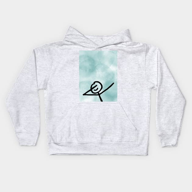 Dab Doodle Kids Hoodie by neetaujla